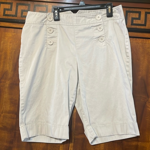Cato Pants - Cato Women’s shorts size 10. Tan 97% cotton and 3% spandex in great condition